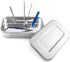 4 Pack 8 Inch QWORK Stainless Steel Instrument Tray with Lid, Metal Box for Lab, Tattoo & Esthetician Supplies