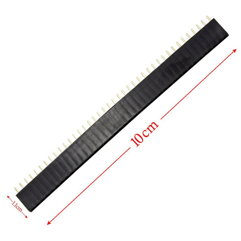 OCR 40PCS 2.54mm Male and Female Pin Header Connector, 40Pin Single Row Breakaway PCB for Arduino Shield