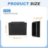 3.1" 2.4" 0.8" 8Pcs PATIKIL x x Rectangle Plastic Plug Tubing End Caps, Rectangular Tube Plug Square Tubing Post End