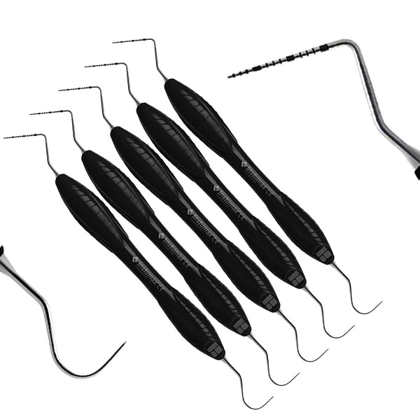 Probe UNC 23/15 Black Silicone Handle Stainless Steel Dental Periodontal Measuring Probe