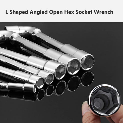 Socket Wrench 19 mm, 1 Pcs L Shaped Spanner, Angled Head Wheel Nut Socket Wrench