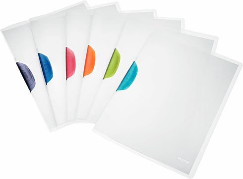 Esselte Leitz colourClip Magic Desk Folder, A4, PP Red