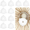 Asofelk 10PCS E27 Lamp Shade Adapter Ring, M11 Lampshade Reducer Light Rings, White