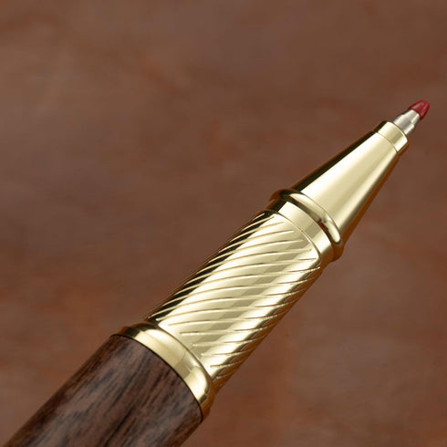 Set Set Luxury Wooden and Metal Rollerball Pen with Spare Gel Ink Refill,Rosewood,White Oak,Walnut Wood Signature