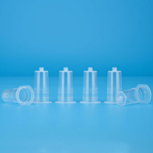 Pack 100 Vacutainer Blood Collection Tube Holder - Disposable Needle Holder Universal Fit Transparent Connector