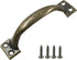4 Pcs Bronze Pull Handles, Vintage Style Barn Door Handles, Metal Gate Pull Handle for Drawer Dresser