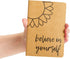 Paper Junkie 24 Pack Journals for Kids, Let's Be Happy Journals Bulk, Kraft Paper Notebooks, 80 Lined Pages