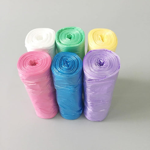 KELINFONG 5 240 Gallon Pcs Small Trash Bags, Unscented Thick Drawstring Strong Bathroom Garbage Bags,Trash Can