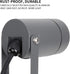6W GU10 Bulb 110V 3000K IP65 5ft DAWALIGHT Outdoor Spot Light, Landscape Lighting Spotlight for Yard, Replaceable
