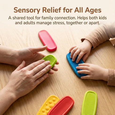 MaiTrekz 8 Pack Sensory Fidget Toys for Kids, Elastic Silicone Anxiety Stones for Autism & ADHD, Calming Tools