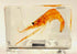 44mm Real Shrimp in Crystal Clear Lucite Resin Specimen Preserved Oriental Freshwater