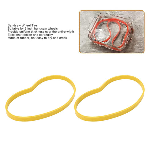 8in Band Saw Tires, Blade Pulley Tire Compact Band Saw Replacement for 8in Bandsaw Wheel
