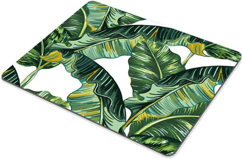 Smooffly Tropical Palm Leaves Non-Slip Rubber Mouse Pad, Customized Gaming Pad with Jungle Leaf Design