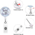 Zonon 12 Pcs Nurse Badge Reels, Retractable ID Holder with Alligator Clip for Doctor Teacher Gifts