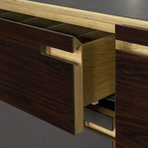 Countertop Counter 24"x118" TOTIO Dark Brown Wood Wallpaper Black Walnut Wood Contact Paper Thick Peel Stick Wood Look