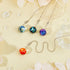 4Pcs 4 Ceiling Fan Pull Chain Universe Decorative Lamp Pull Extension Color Glass Fan String Pendant Extender with Ball