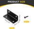 4Pcs 0.98"x0.98"x2.36" (25x25x60mm, uxcell L-Shaped Brackets Corner Brace, Corner Bracket Shelf Bracket Right Angle