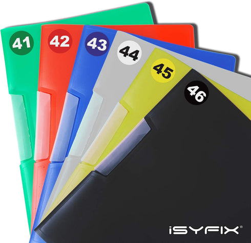 iSYFIX Black Consecutive Number Stickers, 1 to 50, 1-inch, Vinyl Self Adhesive Decal for Organizing, Storage,