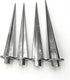 Aliotech 4pcs 6.5 Inches Reinforced Ground Spikes Landscape Lighting Stake Solar Lights Spike