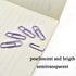 HAHIYO Paper Clips 1.1" (28mm) Length Purple Paperclips, Bright Colors Vinyl Coated for Bookmark Organize Home Office
