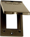 Sigma Electric Bronze Weatherproof 14248BR 1-Gang Vertical GFCI Cover, No Size