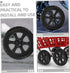 Replacement Grocery Cart Wheels - Castor Wheels for Shopping Baskets