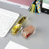 Rose Gold Mini Stapler with Clear Acrylic Body, 18 Sheets Capacity, Cute Stapler for Office, School