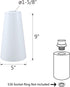 Aspen Creative 23651-66-1, 1-5/8'' 3-1/8'' 5-1/16'' 9-1/8'' Transitional Opal Replacement Glass Shade, for Lighting
