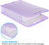 PATIKIL Expanding File Folder, A4 Size Plastic Accordion Files Organizer with Snap Button for Office Business, Purple