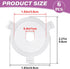 6pcs OIIKI Lamp Shade Adapter Ring, White Lamp Shade Reducer Rings, Plastic Lampshade Adapter Converter Replacement