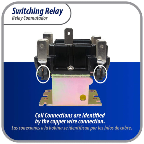General Purpose Switching Relay APSWR-342, 90-342, 208-240 VAC Coil, DPDT for HVAC and Electrical Installations
