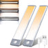 Motion Sensor Under Cabinet Lighting, 2-Pack USB-C Rechargeable 1700mAh Battery, 3 Color