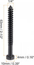 uxcell 25pcs Hex Lag Screws 1/4" x 2-1/2" Carbon Steel Phillips Head Half Thread Self-Tapping Bolts for Deck Building