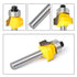 2PCS Roundover Edging Router Bit Set, 1/4-Inch Shank Round Nose Cutter Tools, 1/8" Radius