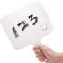 Set of 30 Dry Erase Answer Paddle - Small White Board Classroom Pack with Erasers for Students, Teachers
