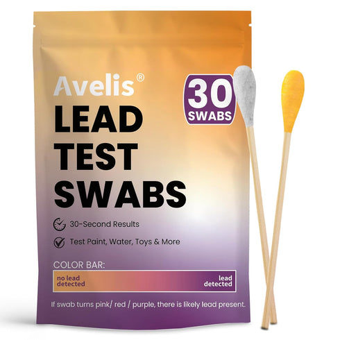 Avelis 30 PCS Lead Test Kit for Dishes, Premium Lead Testing Swabs for