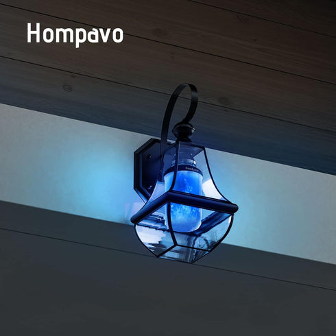 Bulbs, 4 Bulbs E26 Bulb 2 Hompavo Upgraded LED Flame Light Modes Flickering Light with Upside Down Effect, Flame
