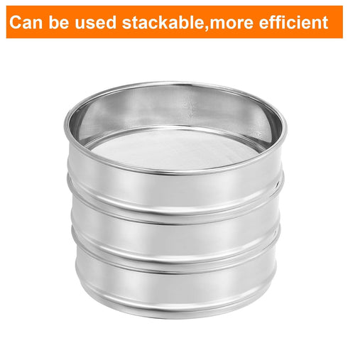 PATIKIL 1000 Mesh Lab Sieve, 8" Diameter Test Sieve for Industrial Laboratory, 304 Stainless Steel Wire Cloth