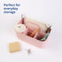 BLUE GINKGO Multipurpose Caddy Organizer, Stackable Plastic Caddy with Handle for Desk, Makeup, and Classroom Art