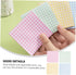 STOBOK 4 Plaid Element Sticky Page Markers - Grid Writing Notepad Memo Stickers, Small Note Pads for Portable Student