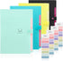 SKYDUE Expanding File Folder with 32 Labels, 5 Pockets A4 Letter Size Accordion Folder Paper Organizer for School and
