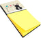 Caroline's Treasures Christmas Presents Between Friends French Bulldog Black Sticky Note Holder, Multicolor (BB2486SN)