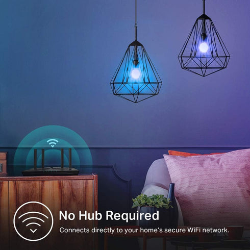 Kasa Smart Light Bulbs, Full Color Changing Dimmable, A19, 9W 800 Lumens, Compatible with Alexa, 4 Count