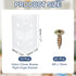 1.7"x0.8"x0.8" 10 PATIKIL Plastic Corner Braces, Pcs L-Shape Shelf Support Corner Brace Nylon Right Angle Brackets