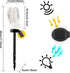 Garden Solar Light Outdoor Decor, Resin Angel Solar LED Light with Stake for Lawn Passage Walkway