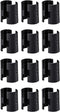 24 Pcs 3/4" Wire Shelving Post Clips, 12 Pairs of Plastic Shelf Locking Clips, Compatible with Metro and More