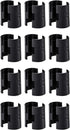 24 Pcs 3/4" Wire Shelving Post Clips, 12 Pairs of Plastic Shelf Locking Clips, Compatible with Metro and More