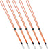 YOUOWO 5 Pack Orange Adjustable Lanyards - Neck Strap for Keys, Pen, Phone, ID Badges, USB Sticks, Whistles