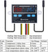 Digital Dual Temperature Controller 120V, Fahrenheit Thermostat 10A with 2 Waterproof Probes, Heating Cooling Switch
