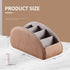 5 All-in-One Leather TV Remote Control Holder with Compartments Nightstand Desktop Air Conditioner Media Player Remote